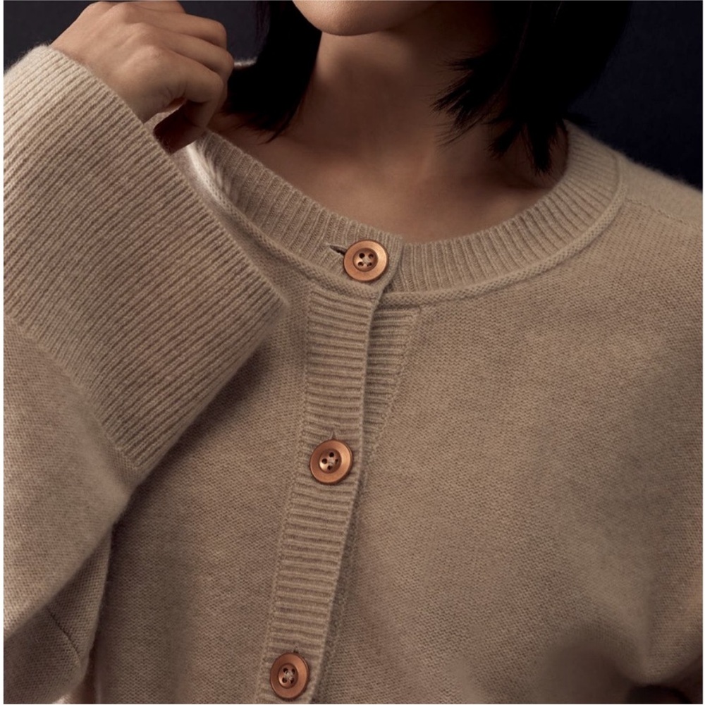 Pilcro Cashmere Cardigan with bronze Buttons